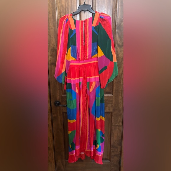 Women's Colorful Leaves Maxi-Dress Size Small NWT - Picture 6 of 9